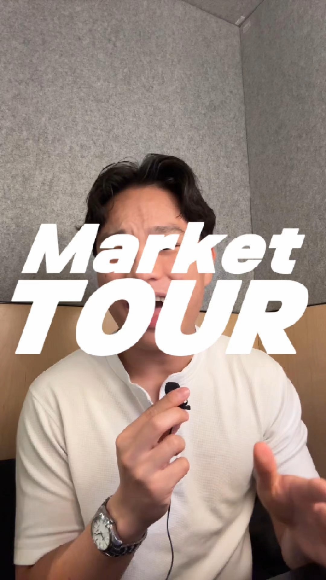 Fintok presenter beneath the title “Market TOUR”.