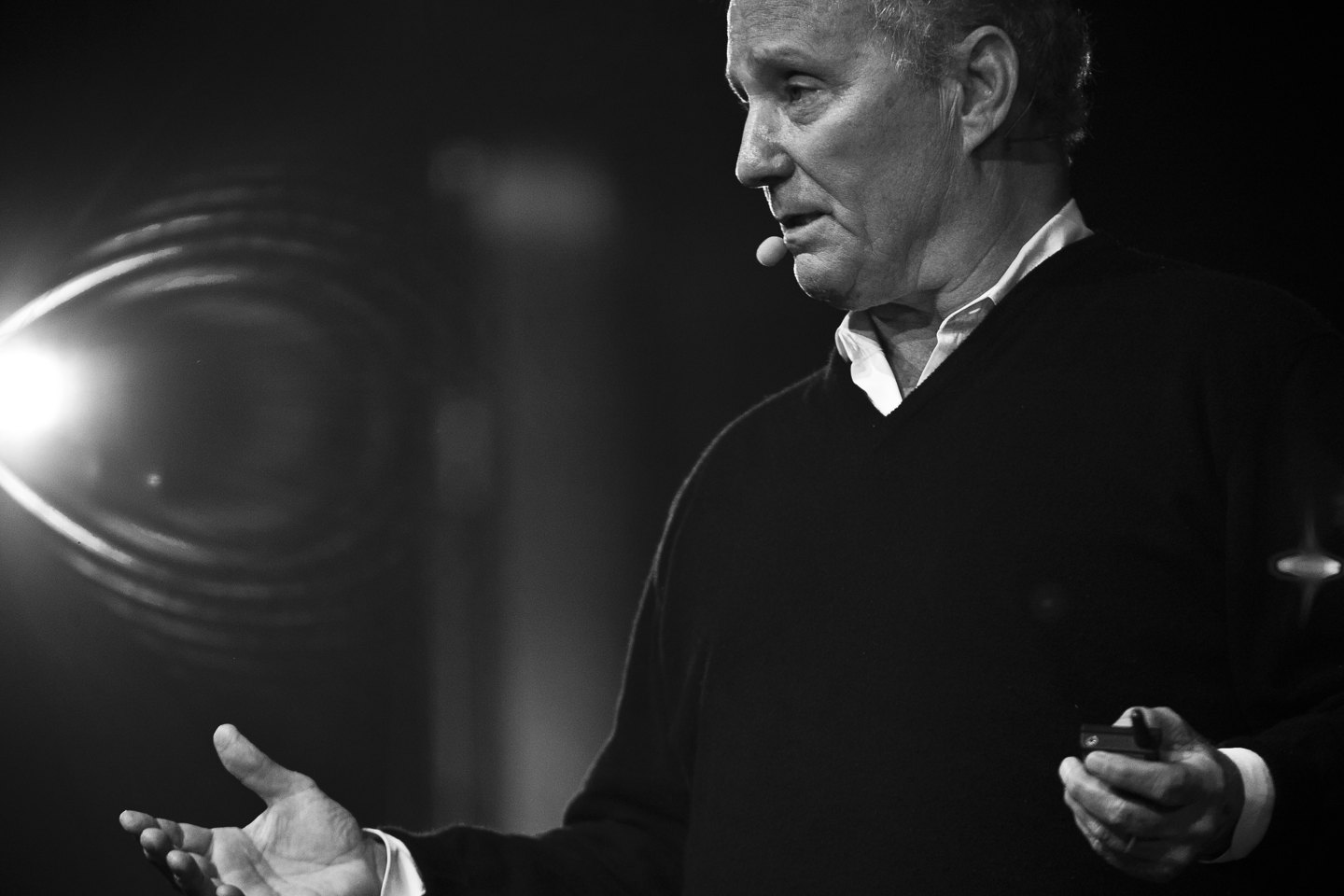 Ian Schrager speaking at C2 Montréal in 2012, photographed by Karel Chladek